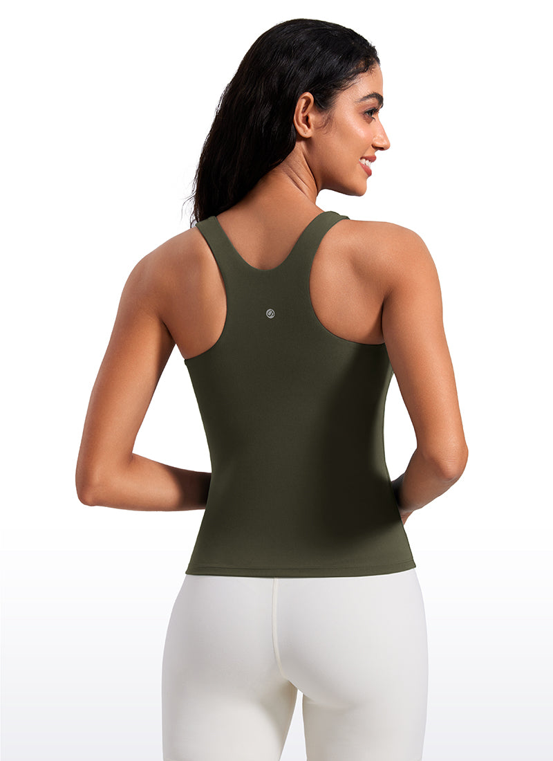 Butterluxe Built in Bra Scoop Neck Tank