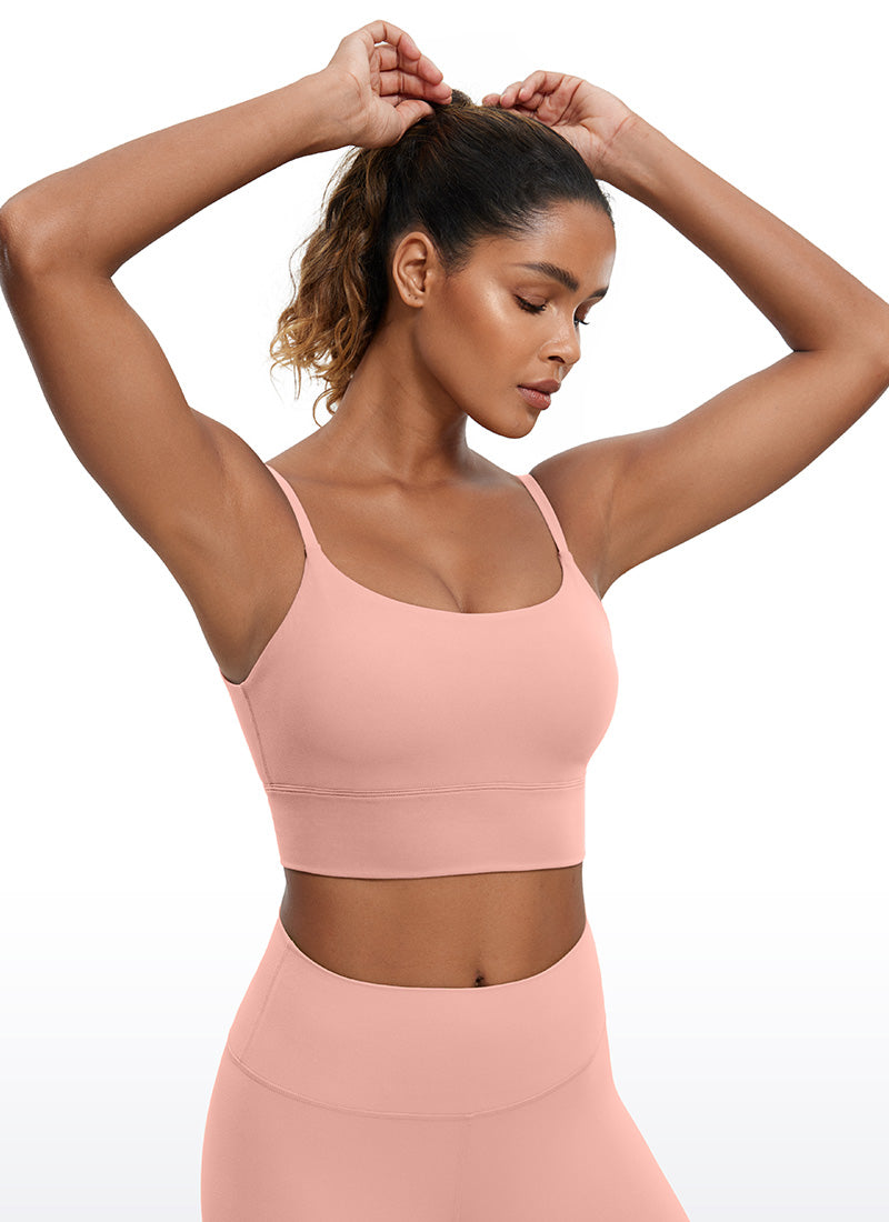 Brushed Nakedfeel Longline Bra Adjustable