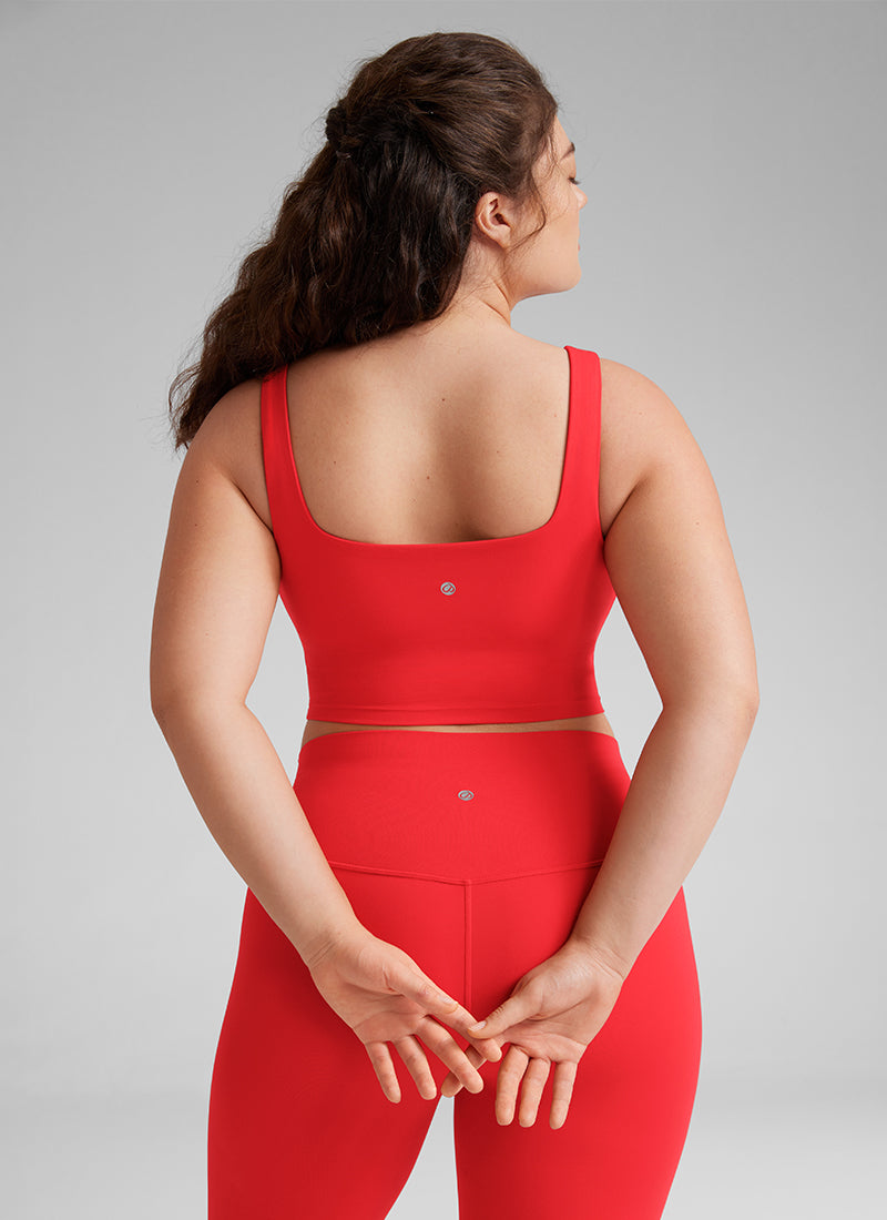 Butterluxe Square Neck Built in Bra Tank