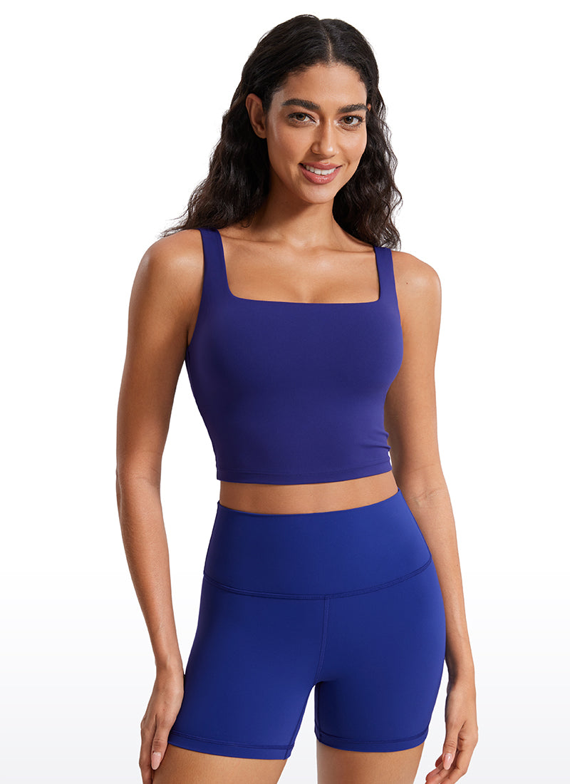 Butterluxe Square Neck Built in Bra Tank