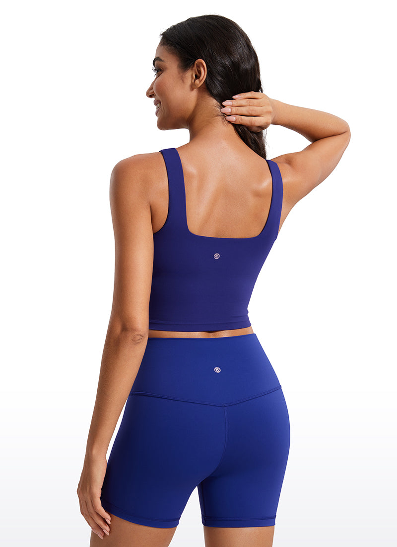 Butterluxe Square Neck Built in Bra Tank