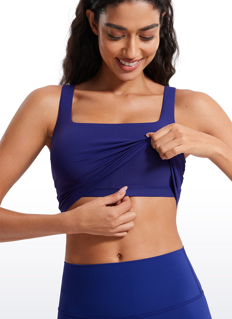 Butterluxe Square Neck Built in Bra Tank