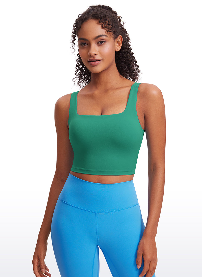 Butterluxe Square Neck Built in Bra Tank