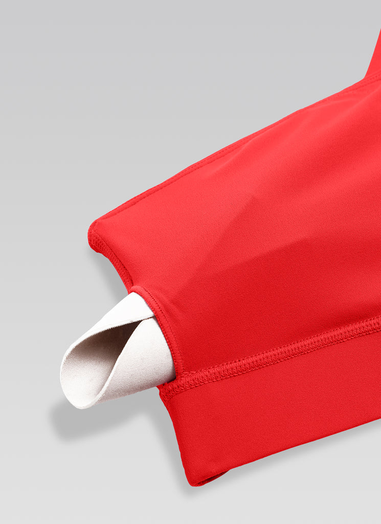 CRZ YOGA Butterluxe Womens One Shoulder Sports Bra Asymmetrical Padded White