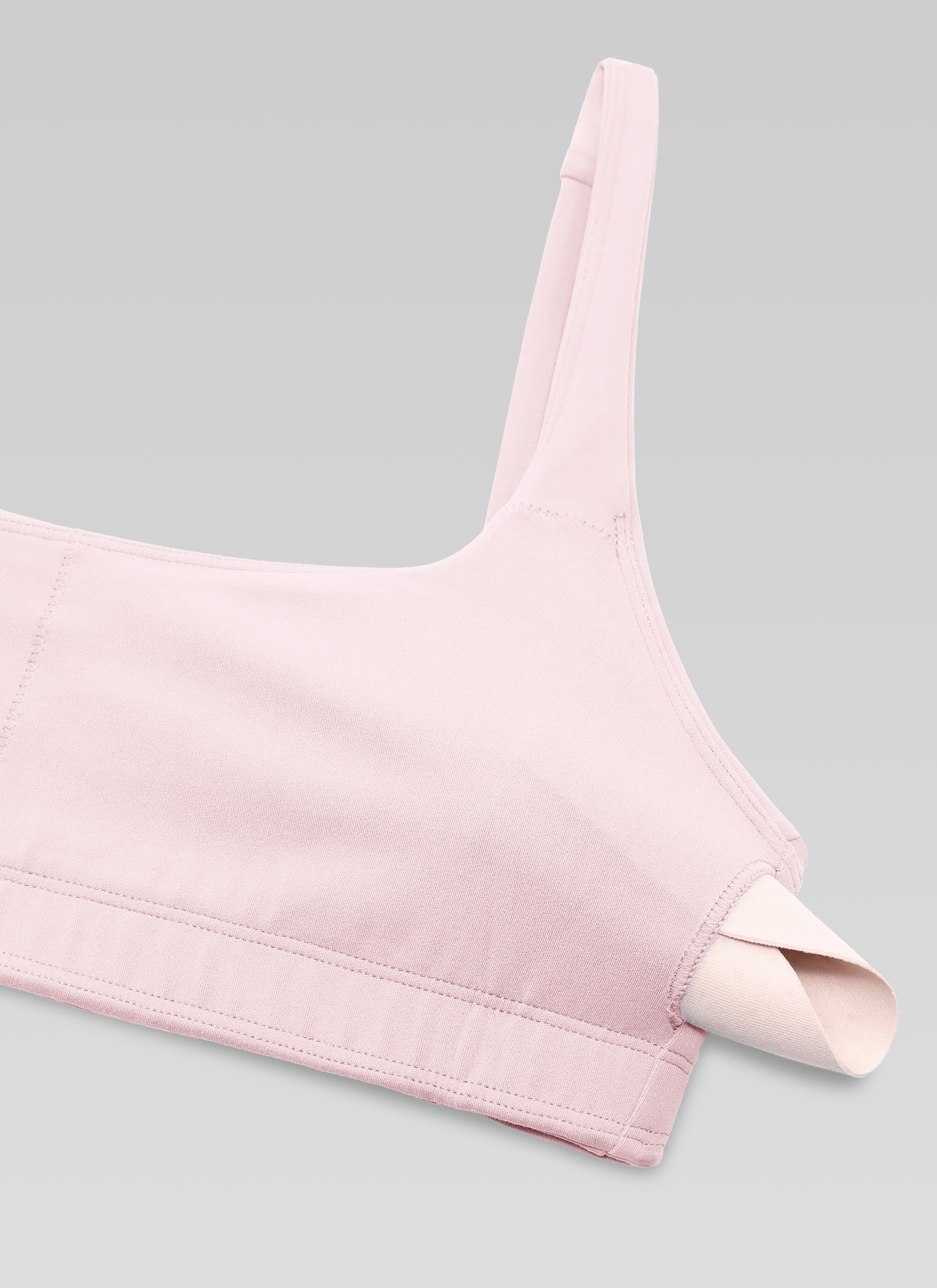 CRZ YOGA Women Butterluxe Square Neck Cami Padded Mini Bra Strawberry Pink