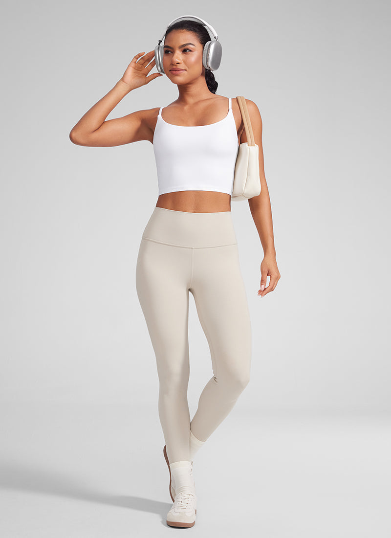 Butterlift Scoop Neck Cropped Build-in Bra Tanks