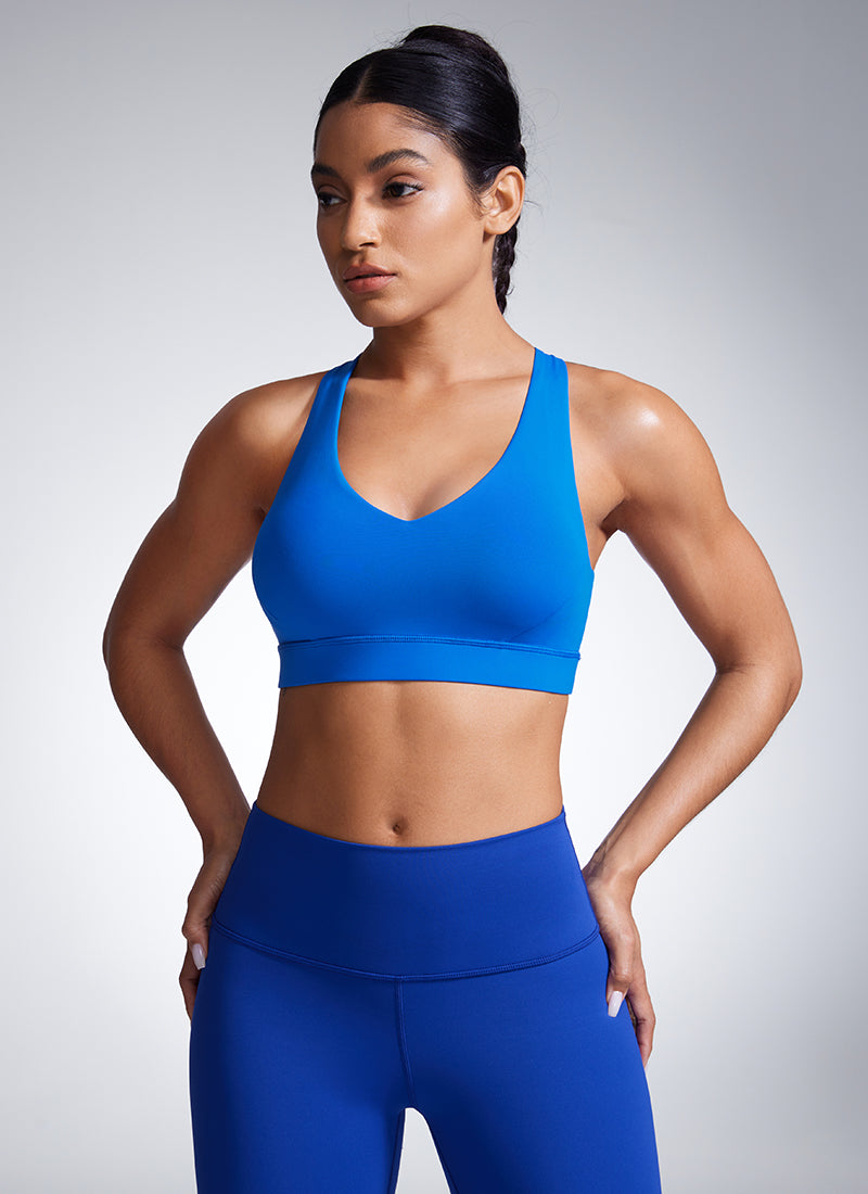 Butterbreeze V Neck Sports Bras Adjustable Straps