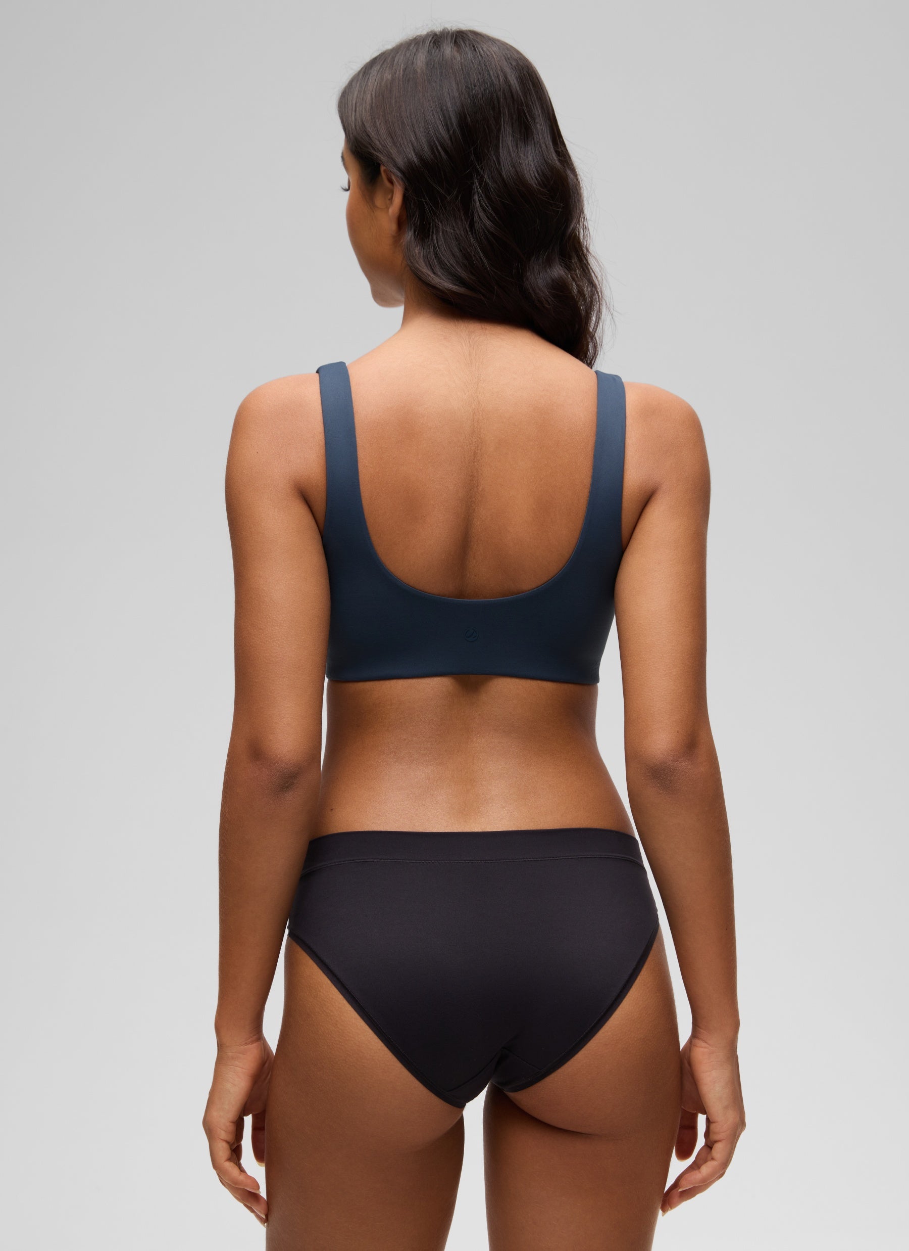 CRZ YOGA Women's Softhold Wireless Double Lined U Back Everyday Bra Sargasso