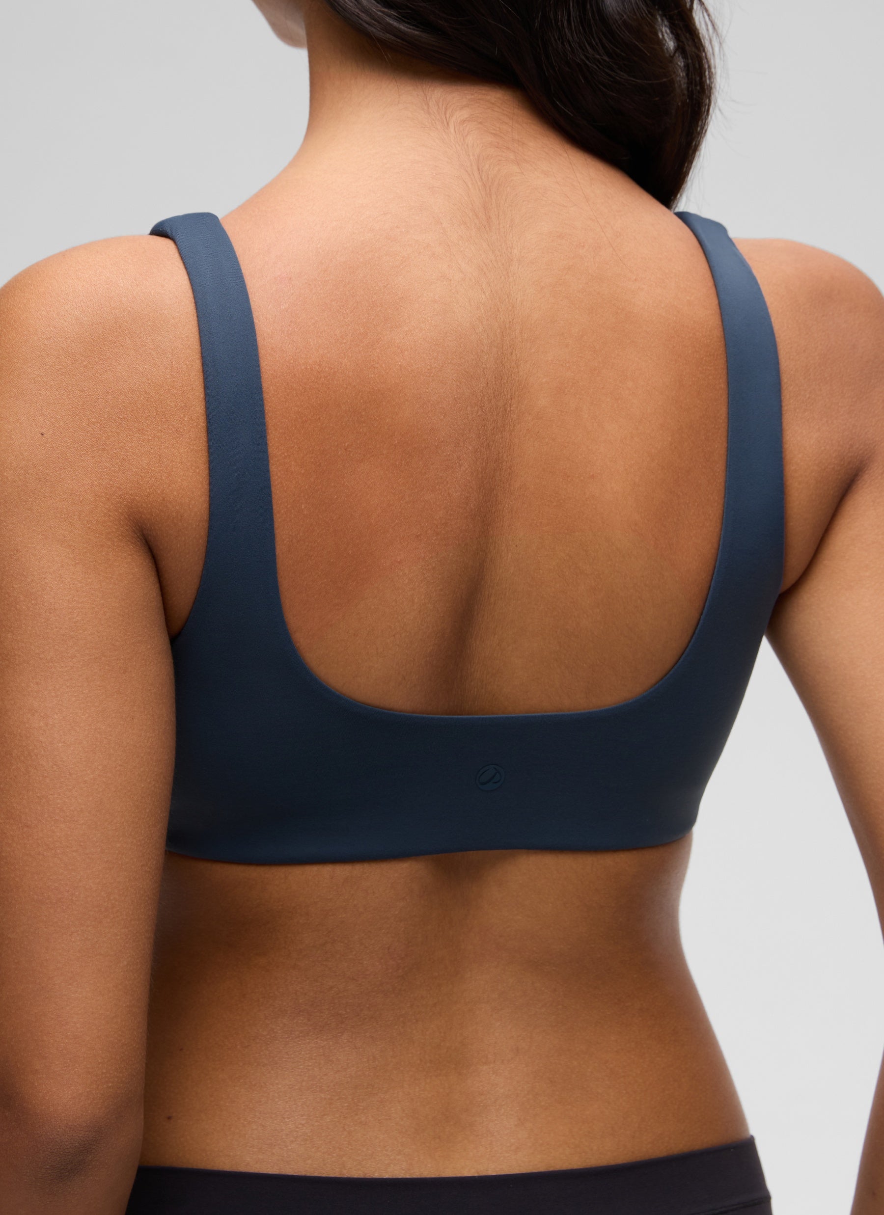 CRZ YOGA Women's Softhold Wireless Double Lined U Back Everyday Bra Sargasso