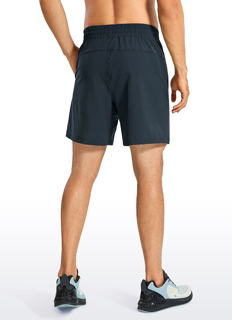 CRZ YOGA Men's Train Classic Fit Feathery-Fit Linerless Shorts 7'' True Navy