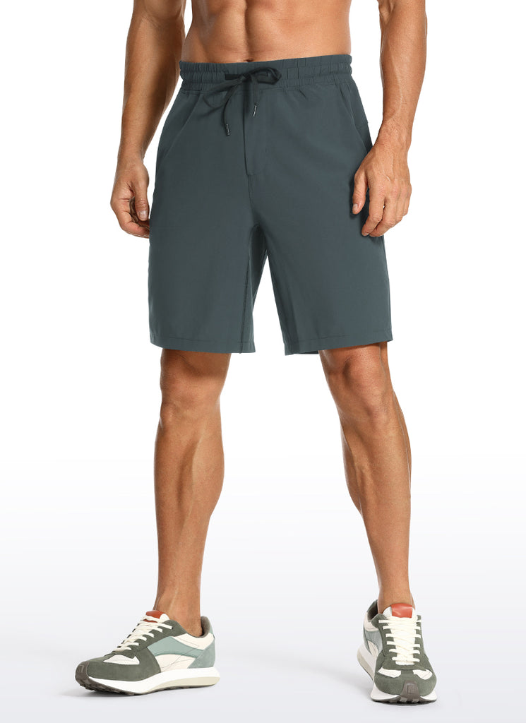 CRZ YOGA Men's Train Classic Fit Feathery-Fit Linerless Shorts 7'' True Navy