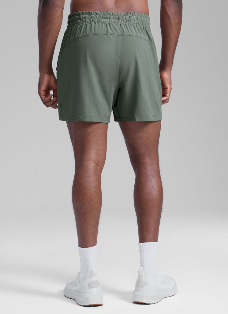 CRZ YOGA Men's Running Feathery-Fit Workout Linerless Shorts 5'' Electric Blue