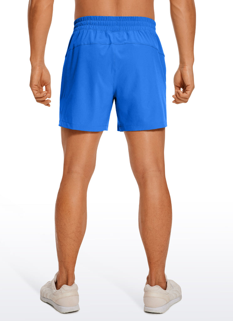 CRZ YOGA Men's Running Feathery-Fit Workout Linerless Shorts 5'' Grey Sage