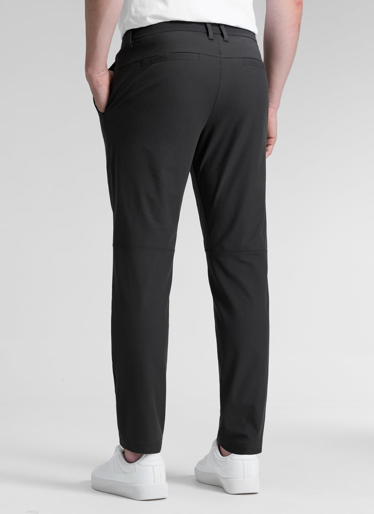 CRZ YOGA Mens Work Classic Fit All-Day Comfort Golf Pants Pockets 30'' Black
