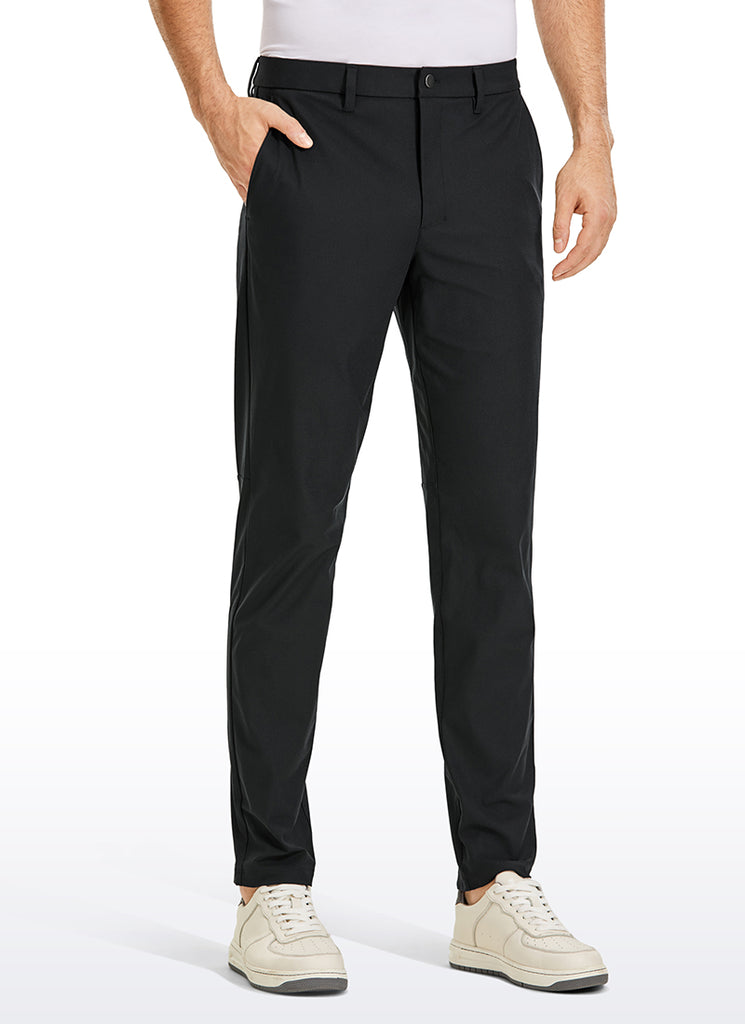 CRZ YOGA Mens Work Classic Fit All-Day Comfort Golf Pants Pockets 32'' True Navy
