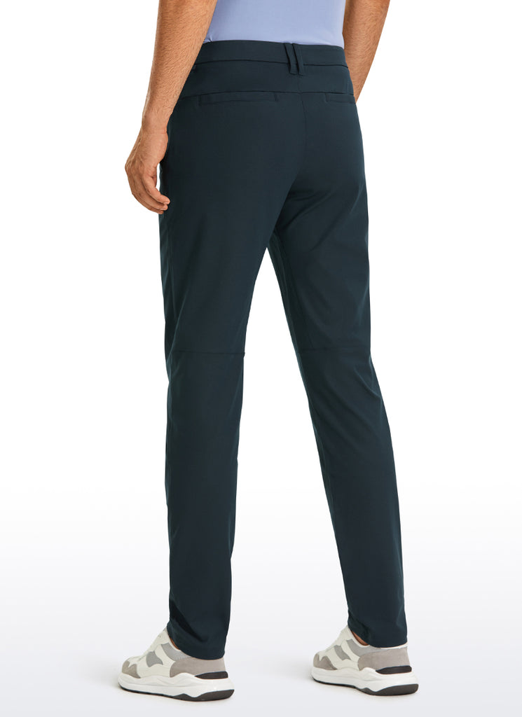 CRZ YOGA Mens Work Classic Fit All-Day Comfort Golf Pants Pockets 34'' True Navy