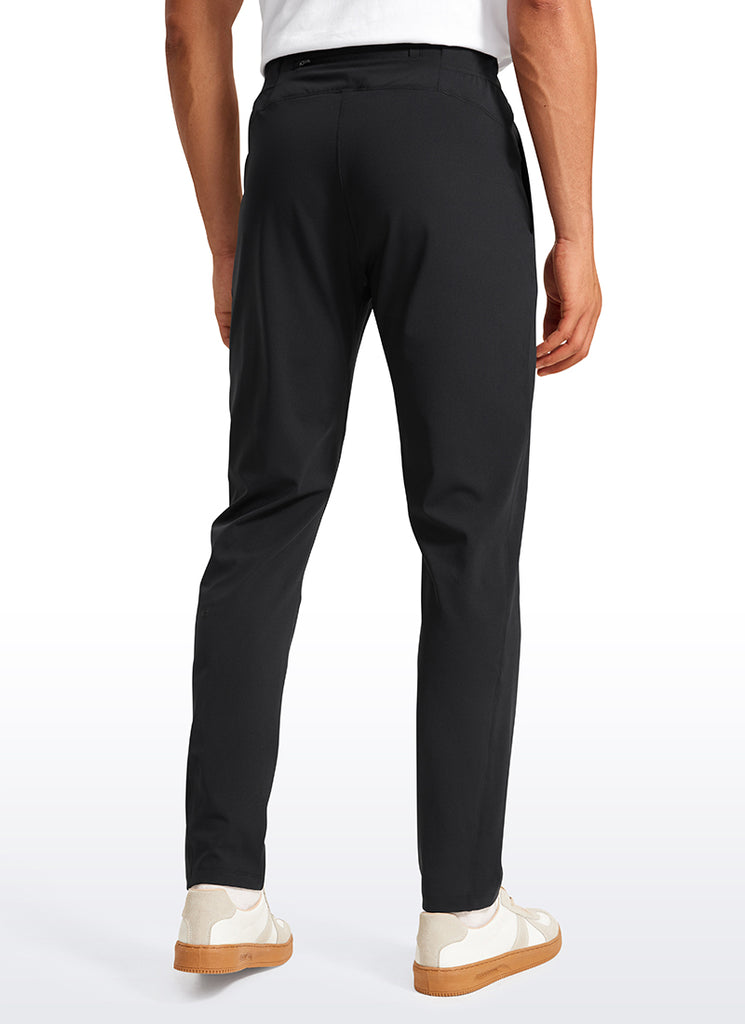 CRZ YOGA Men's Train Relaxed Fit On the Travel Pants 30'' Black