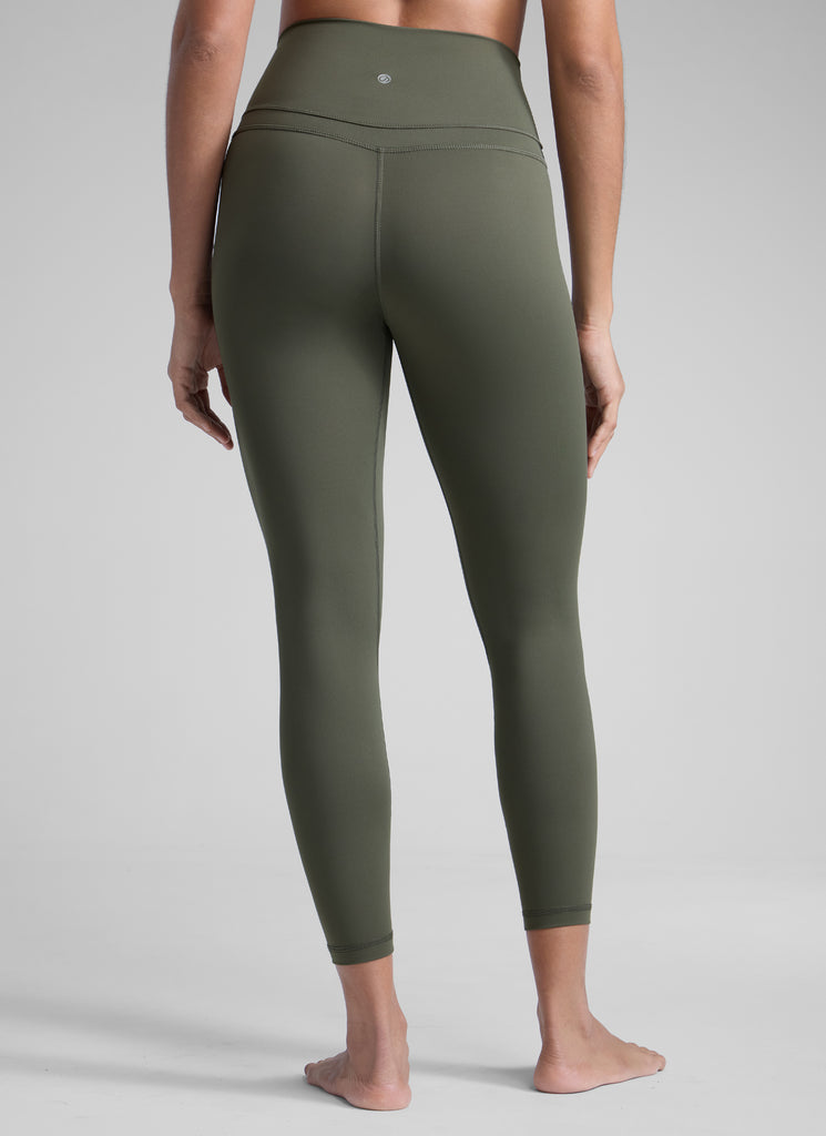 CRZ YOGA Women's Yoga Train High Rise Nakedfeel Leggings 25" 7/8 Pants Light Army Green
