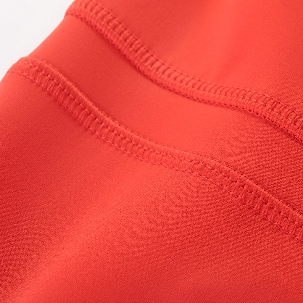 CRZ YOGA Women's Yoga Train High Rise Nakedfeel Leggings 25" 7/8 Pants Dark Red