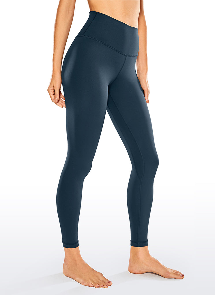 CRZ YOGA Women's Yoga Train High Rise Nakedfeel Leggings 25'' Dark Green