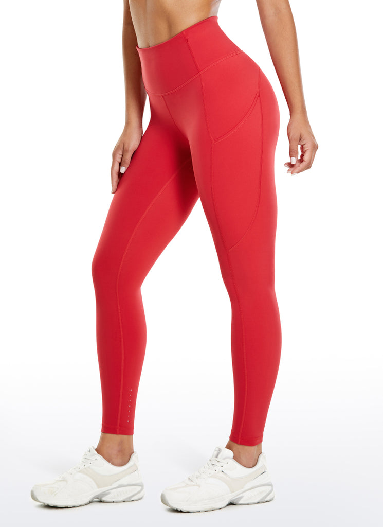 CRZ YOGA Women's Yoga Train High Rise Nakedfeel Pocket Leggings 25'' Leopard print 6