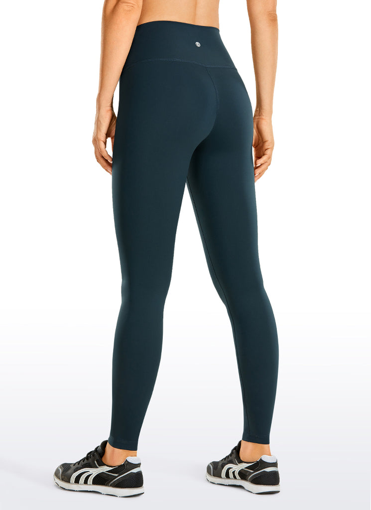 CRZ YOGA Women's Train High Rise Hugged Feel Compression Leggings 28'' Duck blue