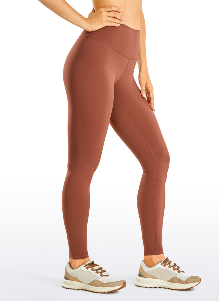 CRZ YOGA Women's Train High Rise Hugged Feel Compression Leggings 28'' Duck blue