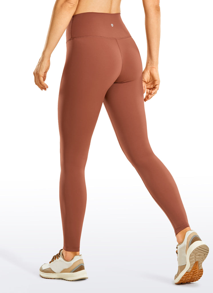 CRZ YOGA Women's Train High Rise Hugged Feel Compression Leggings 28'' Dark Green