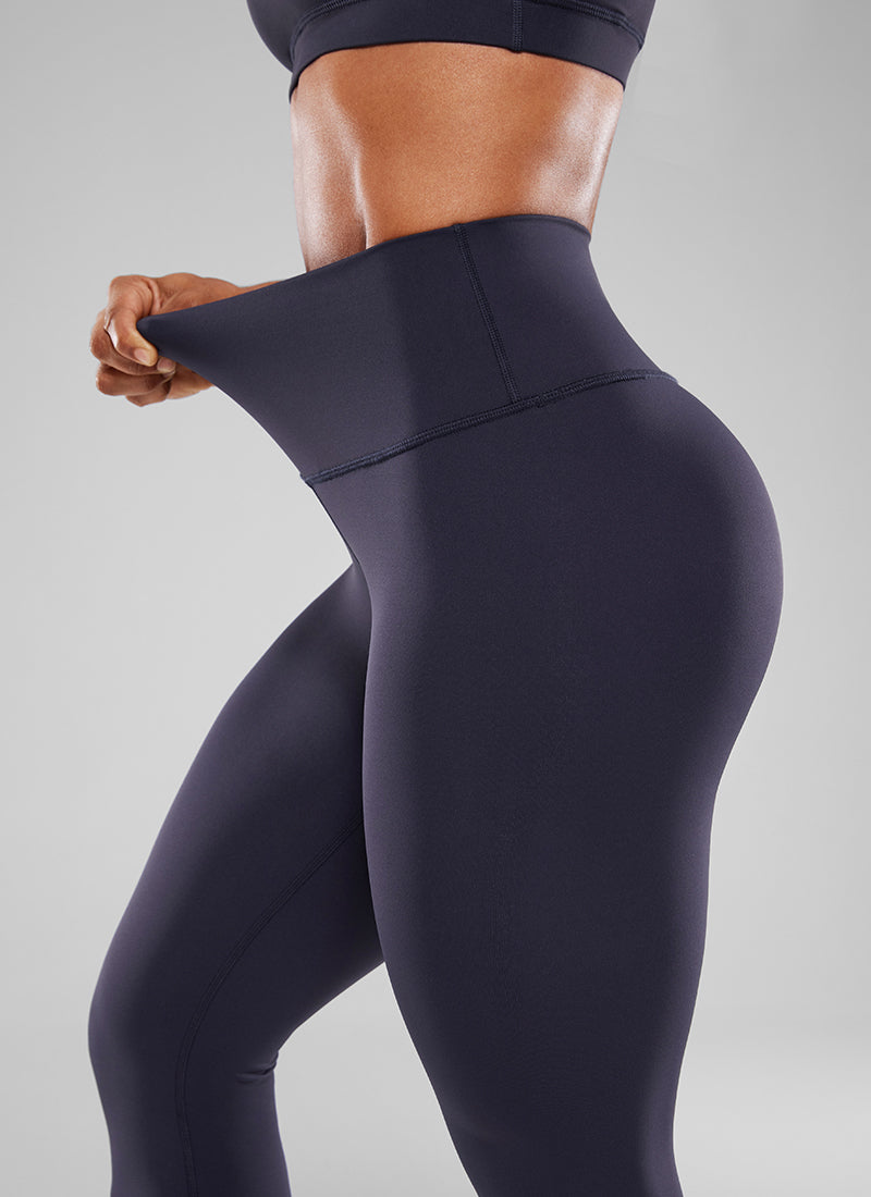 CRZ YOGA Women's Train High Rise Hugged Feel Compression Leggings 25'' Black