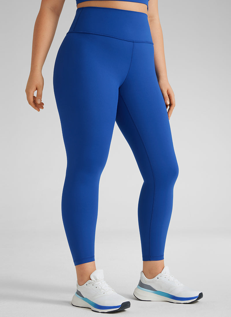 CRZ YOGA Women's Train High Rise Hugged Feel Compression Leggings 25'' Ink Gray