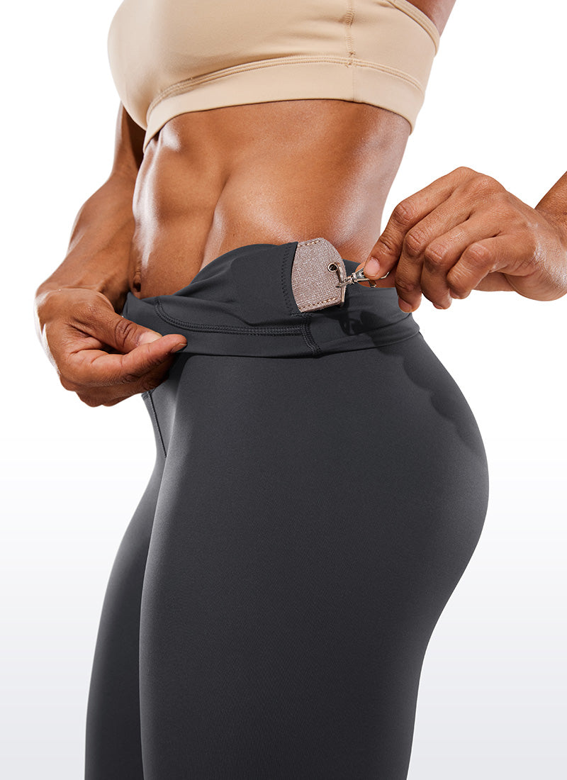 CRZ YOGA Women's Train High Rise Hugged Feel Compression Leggings 25'' True Navy