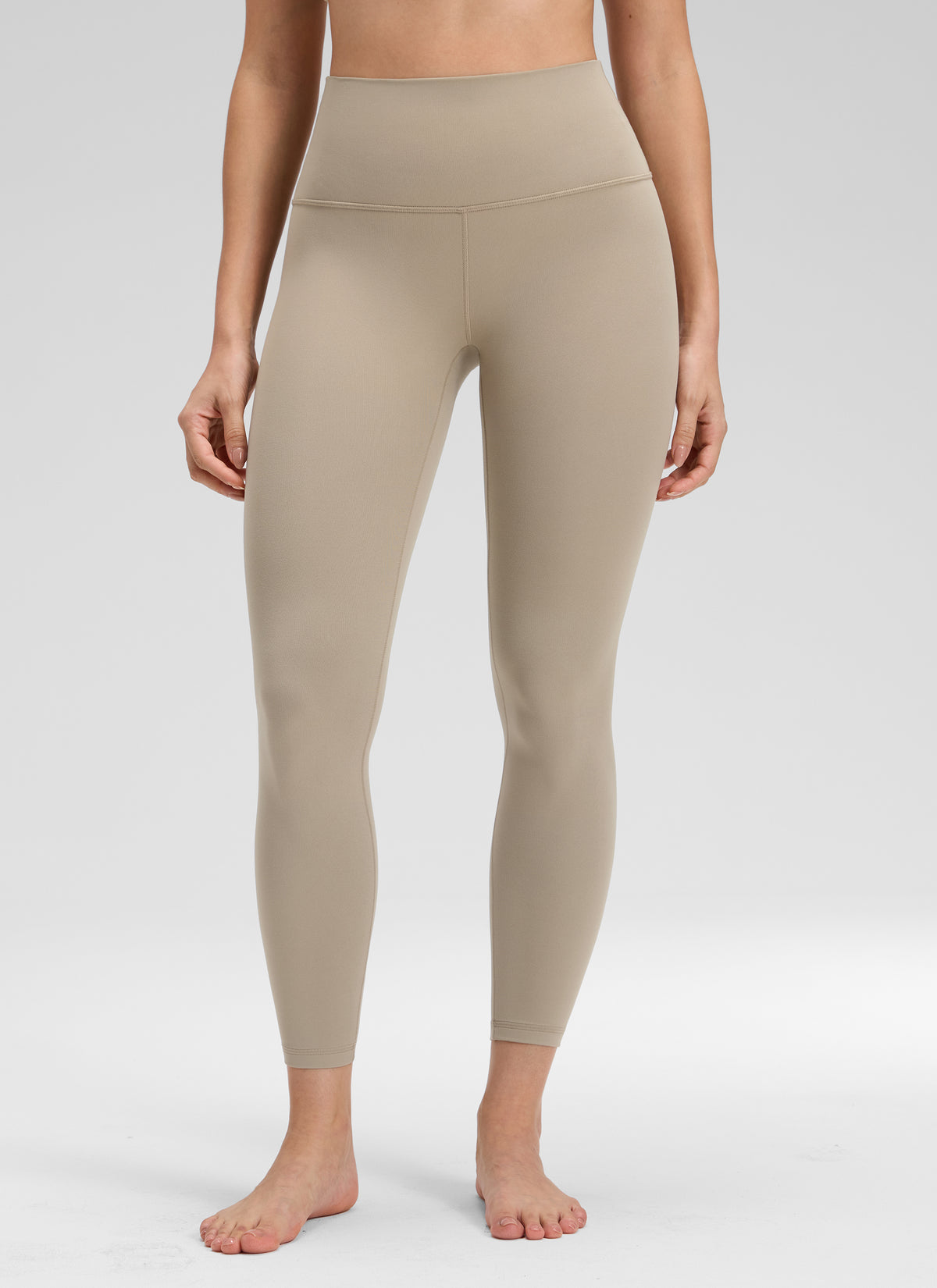 CRZ YOGA Women's Yoga Lounge High Rise Butterluxe Yoga Leggings 25'' Oak @model_info:Bruna