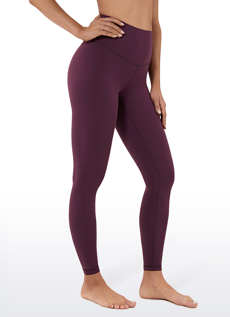 CRZ YOGA Women's Yoga Lounge High Rise Butterluxe Yoga Leggings 25'' Deep Purple