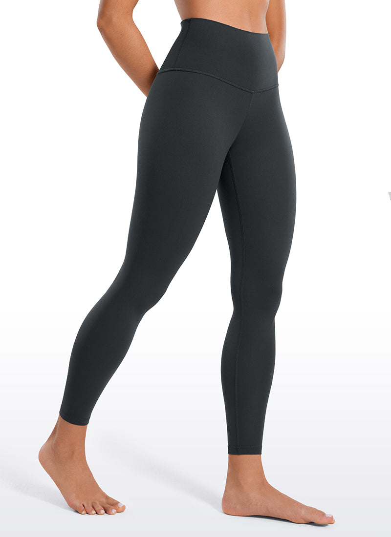 CRZ YOGA Women's Yoga Lounge High Rise Butterluxe Yoga Leggings 25'' Melanite @model_info:Fiona