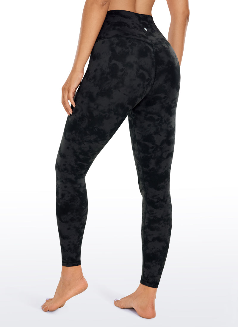CRZ YOGA Women's Yoga Lounge High Rise Butterluxe Yoga Leggings 25'' Tie Dye Smoke Ink