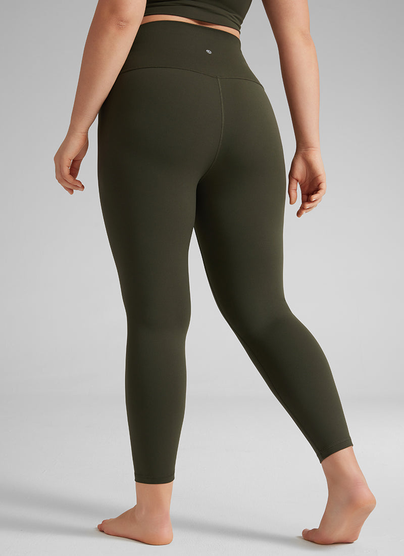 CRZ YOGA Women's Yoga Lounge High Rise Butterluxe Yoga Leggings 25'' Olive Green