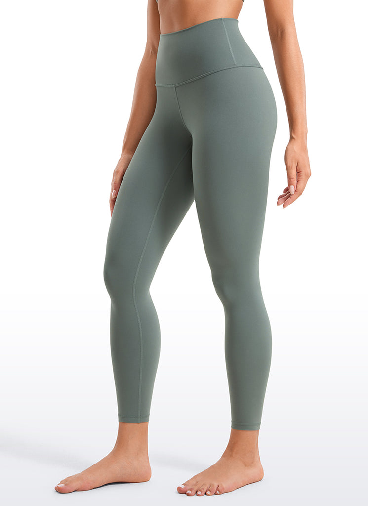 CRZ YOGA Women's Yoga Lounge High Rise Butterluxe Yoga Leggings 25'' Grey Sage