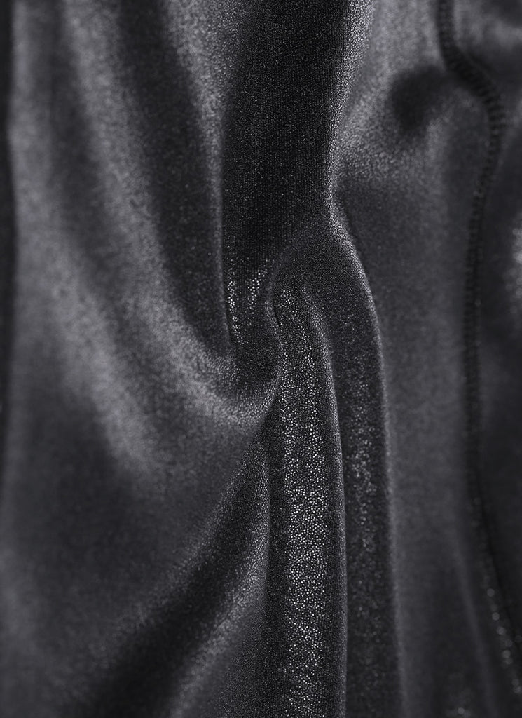 CRZ YOGA Women Butterluxe Matte Faux Leather Leggings 25'' Black Classic