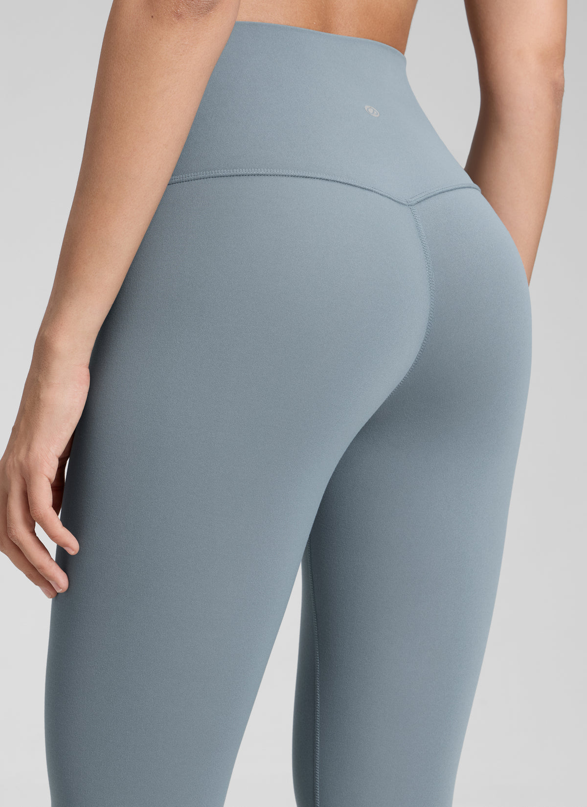 CRZ YOGA Women's Yoga Lounge High Rise Butterluxe Yoga Leggings 25'' Belgian Blue @model_info:Jenna