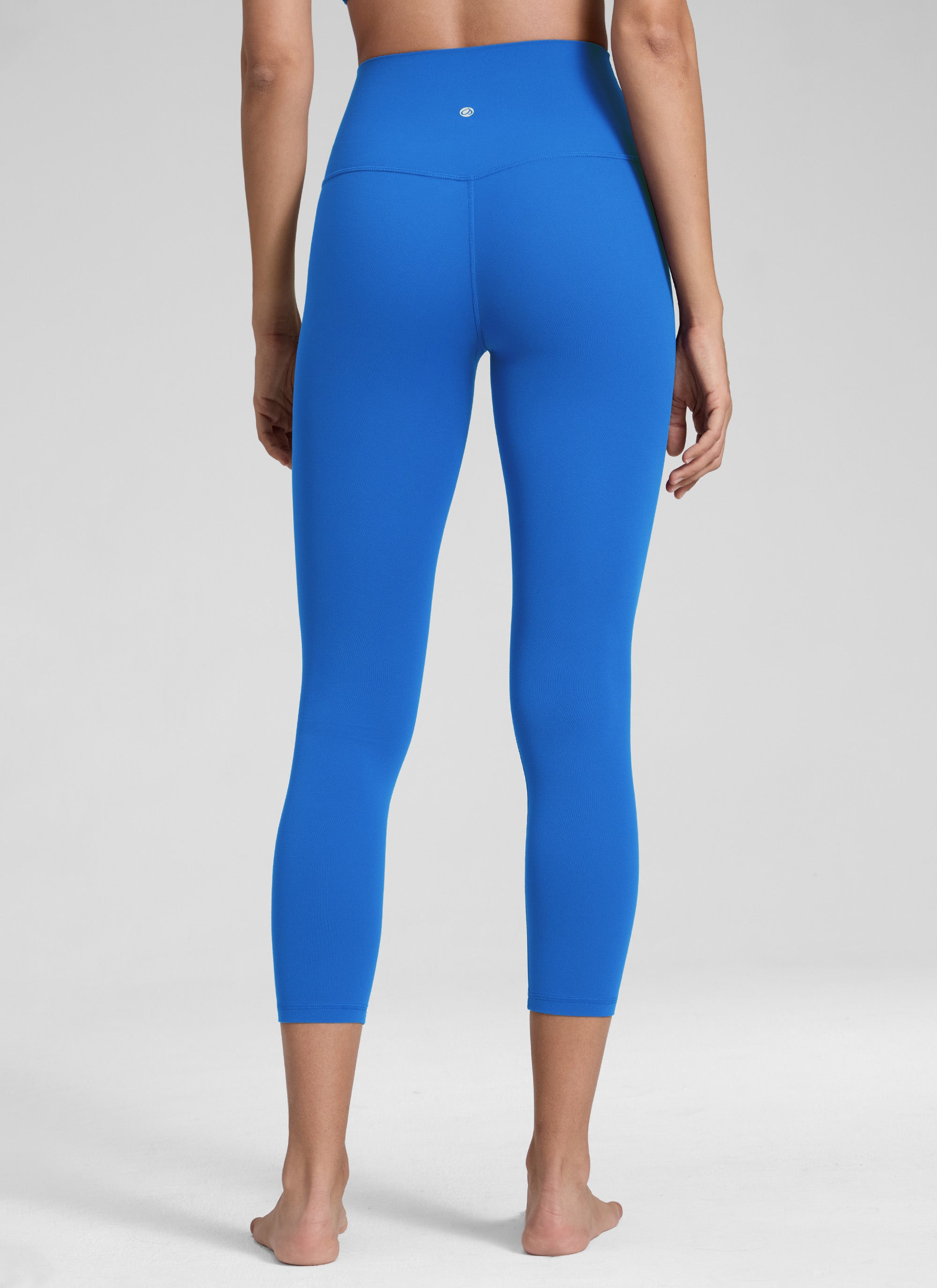 CRZ YOGA Women's Yoga Lounge High Rise Butterluxe Yoga Leggings 23'' Sparkle Blue @model_info:Jenna