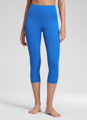 CRZ YOGA Women's Yoga Lounge High Rise Butterluxe Yoga Leggings 19'' Sparkle Blue