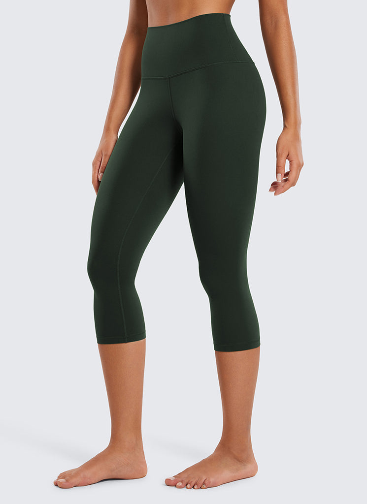 CRZ YOGA Women's Yoga Lounge High Rise Butterluxe Yoga Leggings 19'' Legend Green