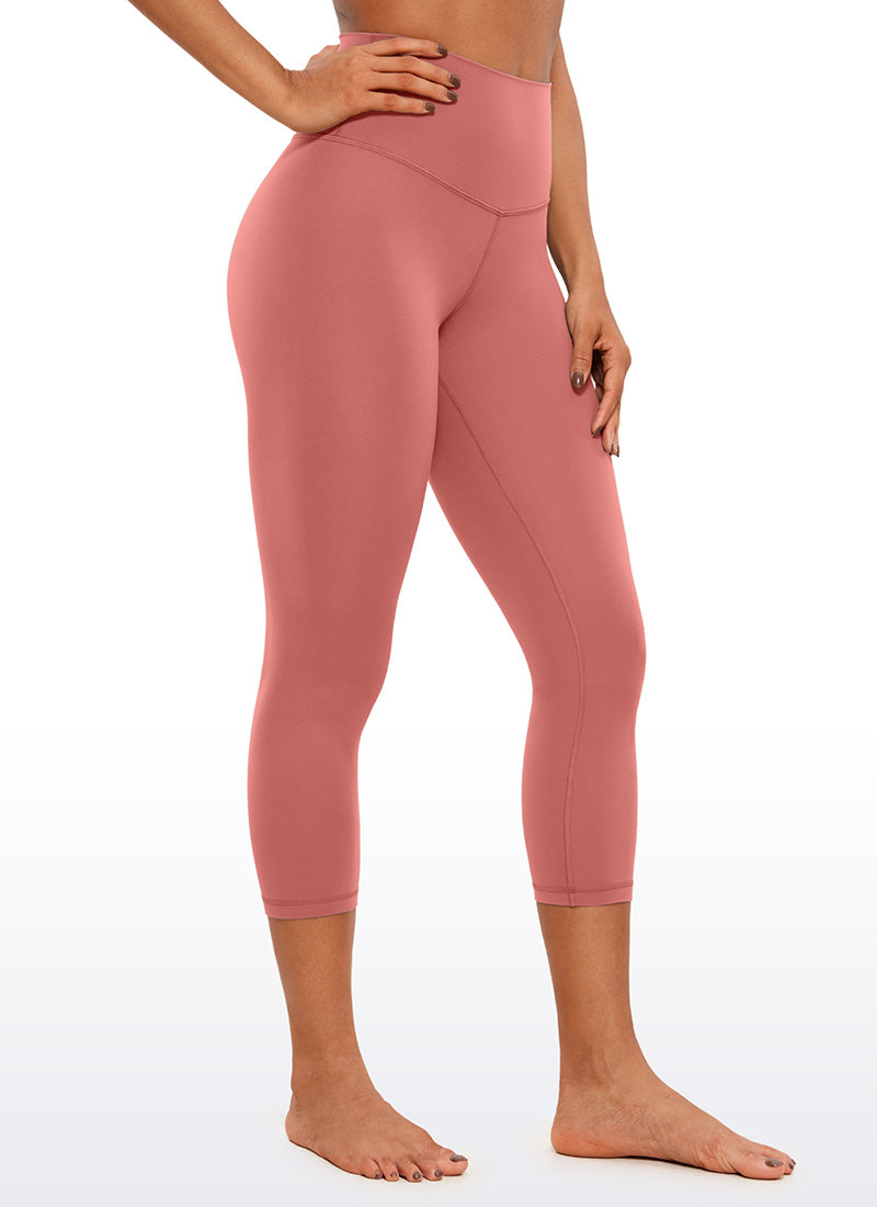 CRZ YOGA Women's Yoga Lounge High Rise Butterluxe Yoga Leggings 21'' Briar Rose @model_info:Gigi