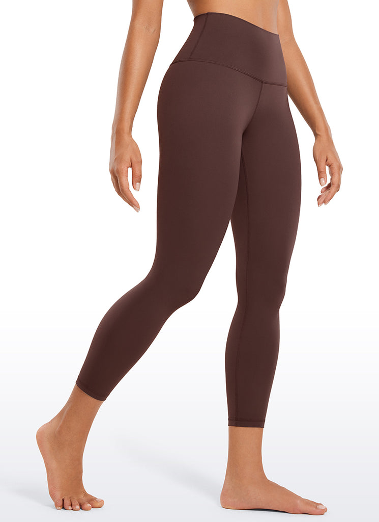 CRZ YOGA Women's Yoga Lounge High Rise Butterluxe Yoga Leggings 23'' Taupe