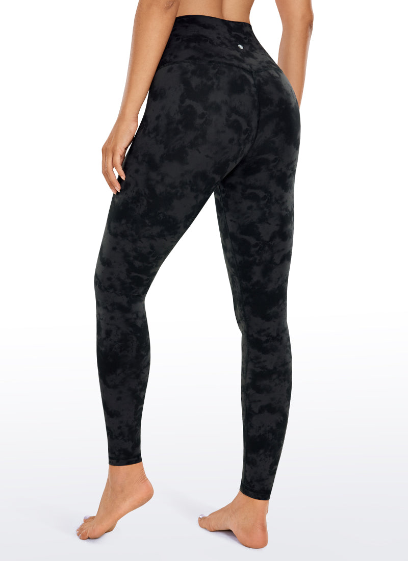 CRZ YOGA Women's Yoga Lounge High Rise Butterluxe Yoga Leggings 28'' Tie Dye Smoke Ink