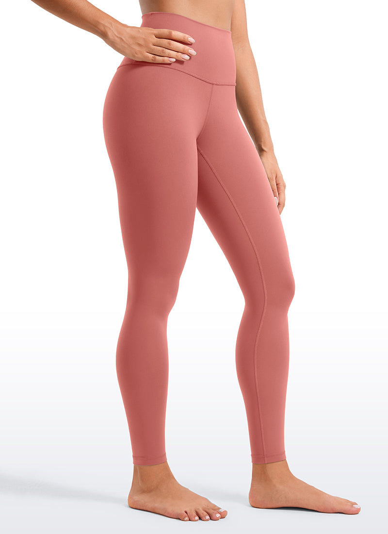 CRZ YOGA Women's Yoga Lounge High Rise Butterluxe Yoga Leggings 28'' Briar Rose @model_info:Fiona