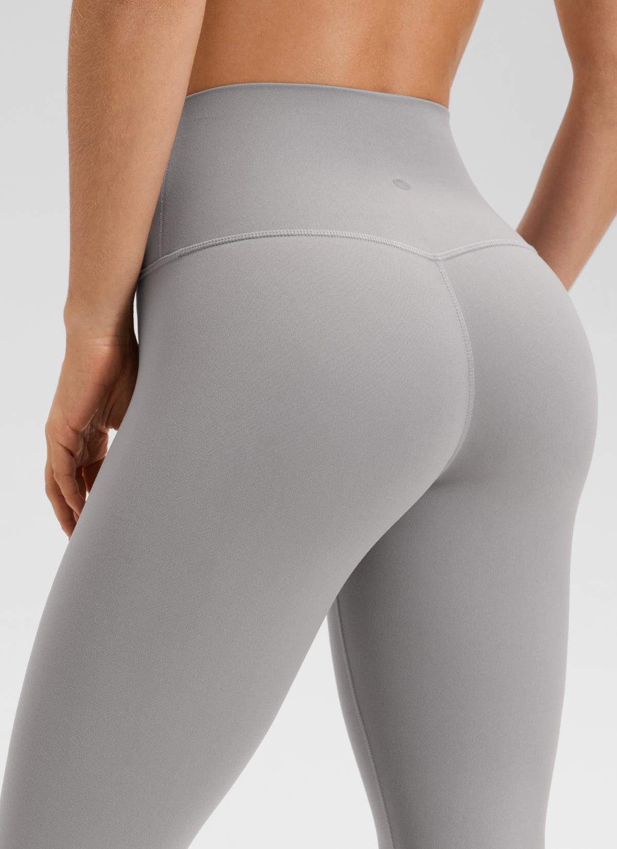 CRZ YOGA Women's Yoga Lounge High Rise Butterluxe Yoga Leggings 28'' Gull Gray @model_info:Aline