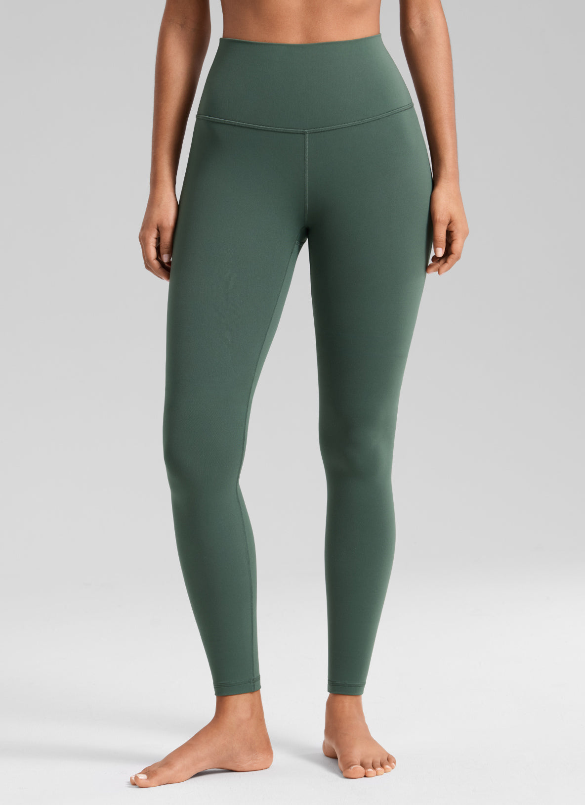 CRZ YOGA Women's Yoga Lounge High Rise Butterluxe Yoga Leggings 28'' Dark Forest Green @model_info:T