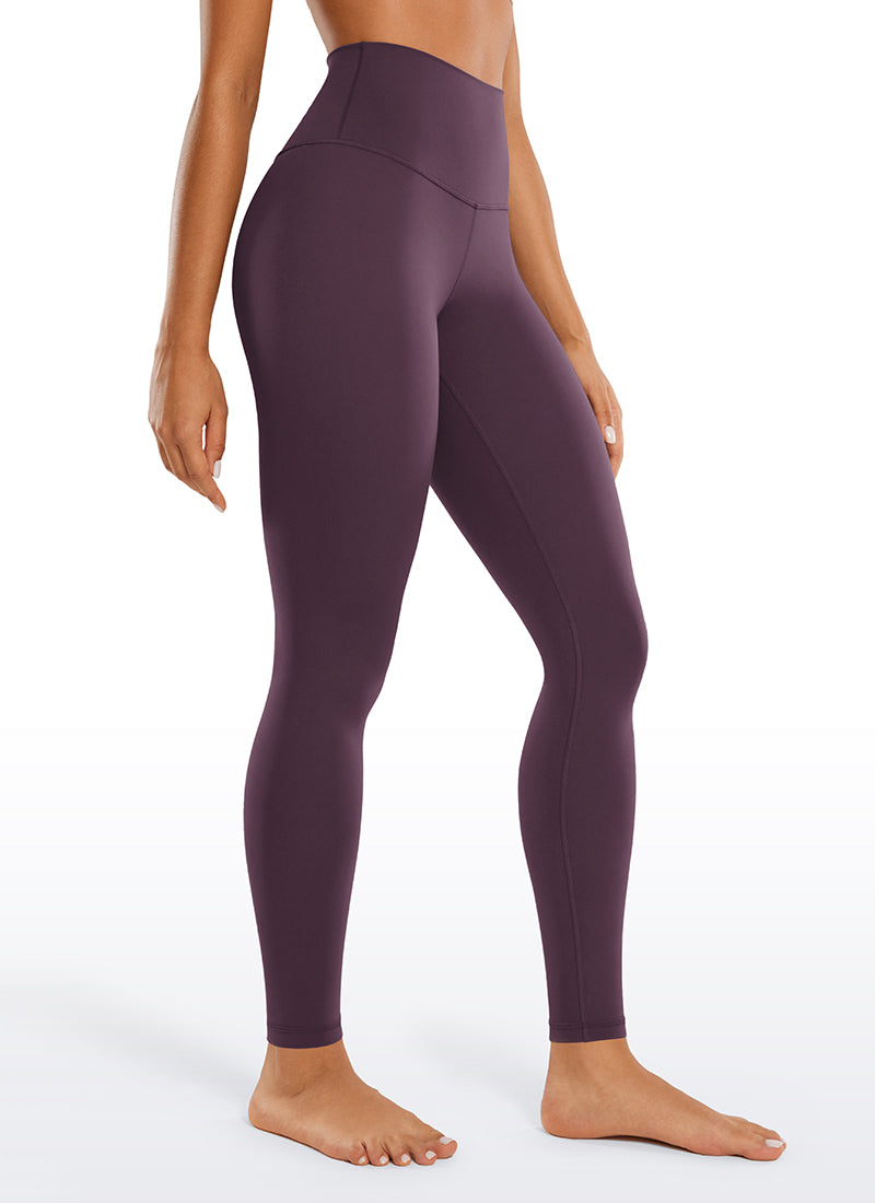 CRZ YOGA Women's Yoga Lounge High Rise Butterluxe Yoga Leggings 28'' Grape Thistle Purple @model_info:Fiona