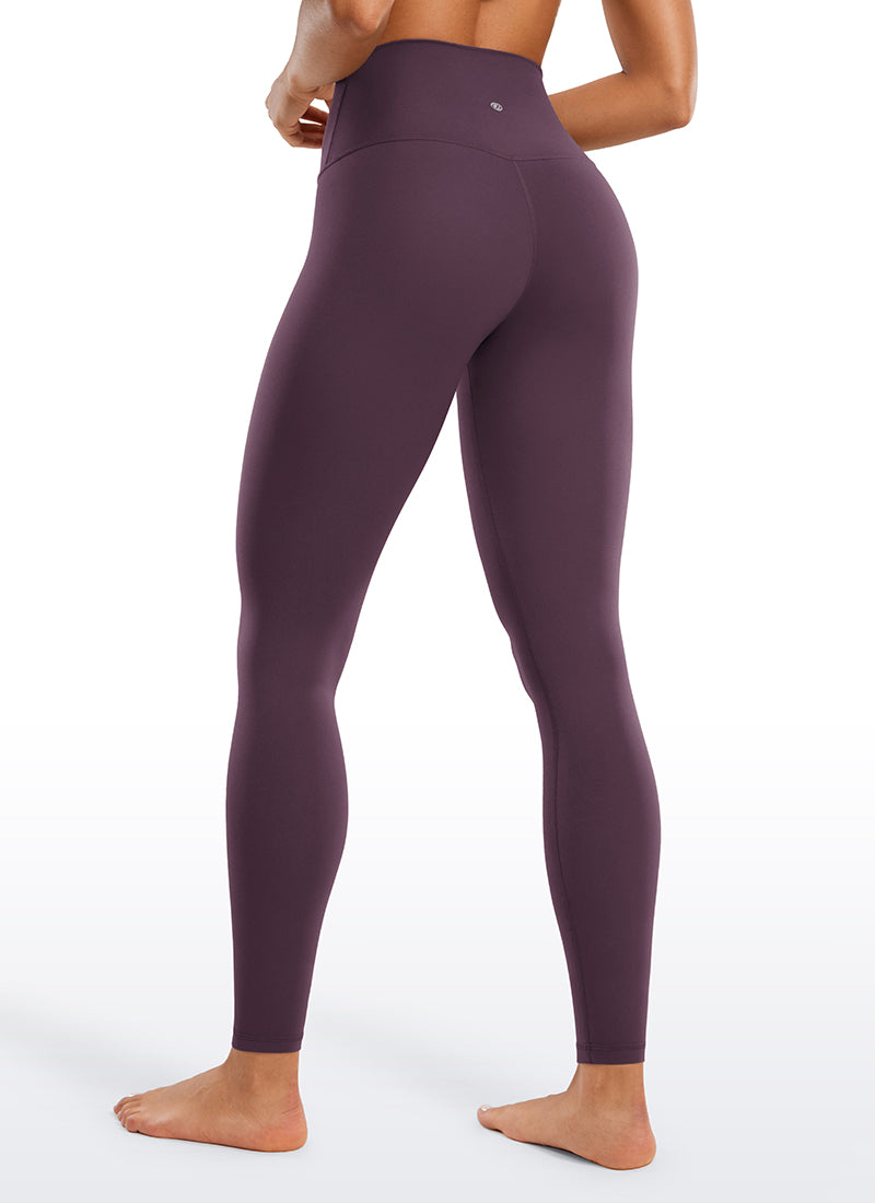 CRZ YOGA Women's Yoga Lounge High Rise Butterluxe Yoga Leggings 28'' Grape Thistle Purple @model_info:Fiona